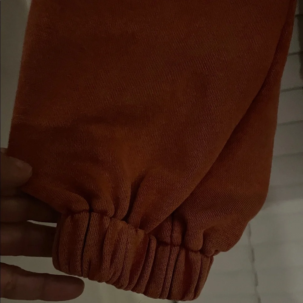 POL Rust Orange Lace-Up Back sweatshirt - Picture 7 of 15